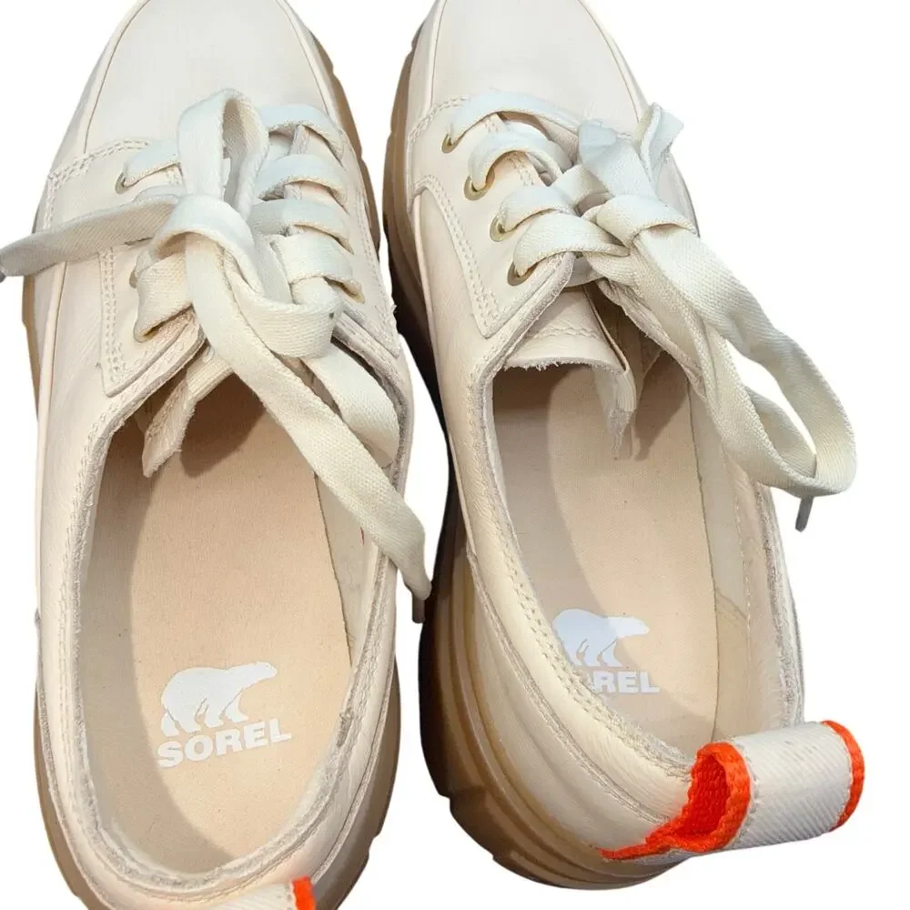 Sorel Women’s VIIBE Clog Sneakers Size 9.5 Platform Gum Sole Leather Shoes